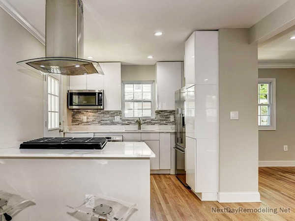 Basement wet bar renovation in McLean VA